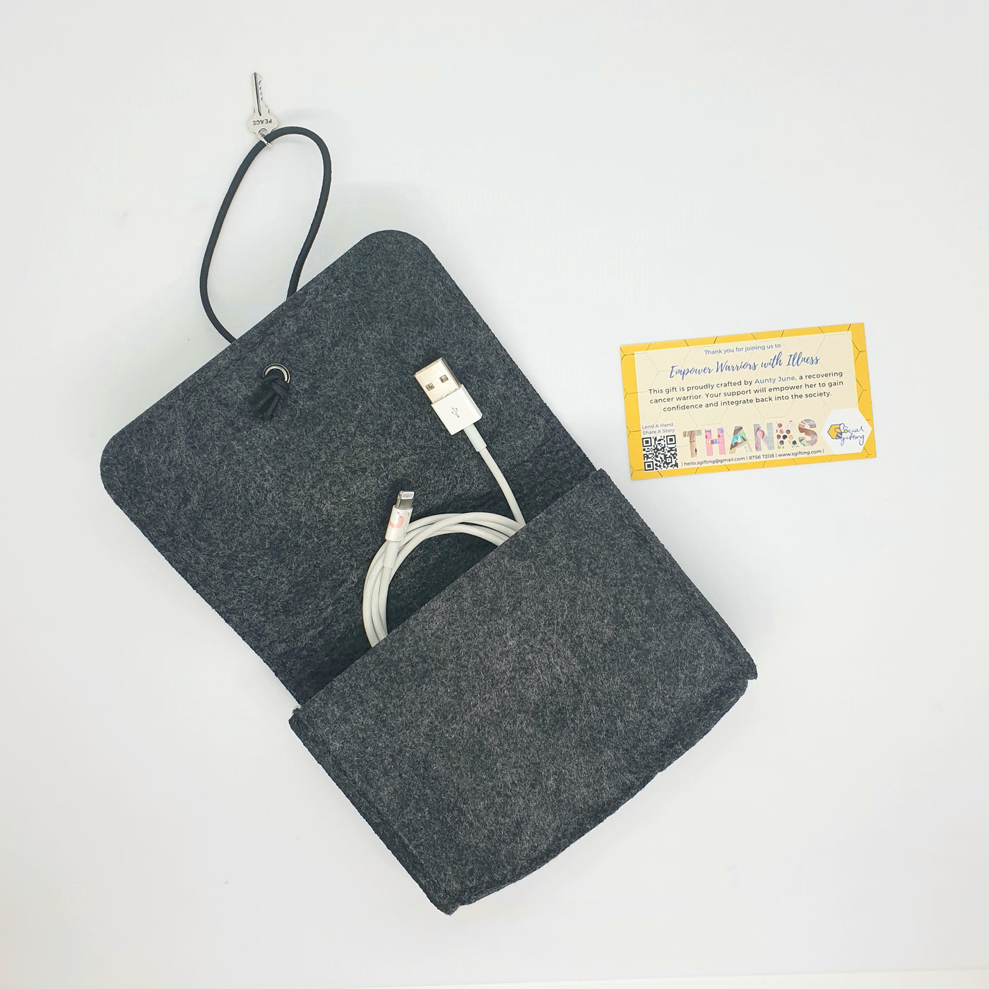 Key to Success Felt Pouch