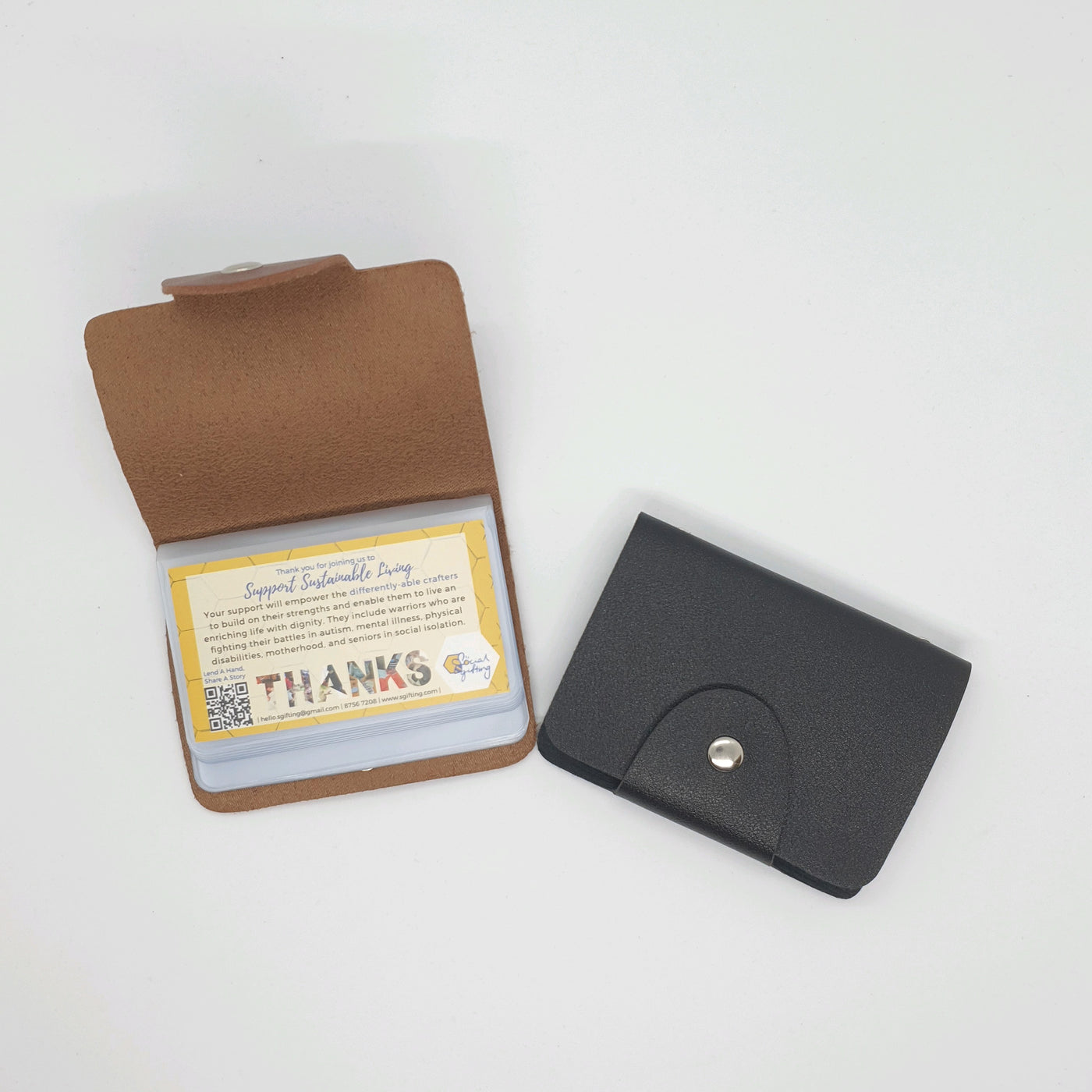 24 slots PU Leather Cards Holder