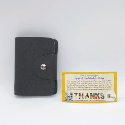 24 slots PU Leather Cards Holder