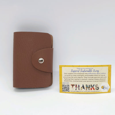24 slots PU Leather Cards Holder