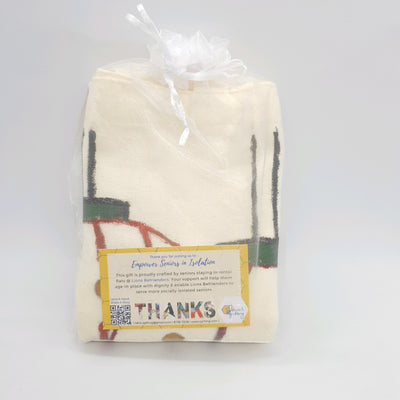 Singapore Iconic Landmarks and Food Paintings on Tote Bag