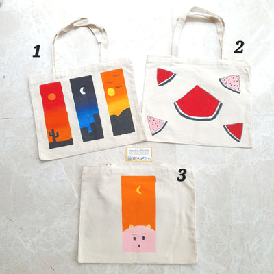 Hand-painted Tote Bag