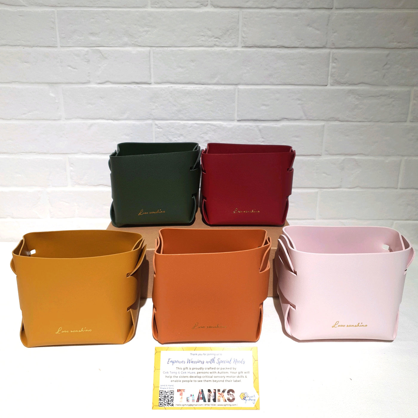 PU Leather storage box (small)