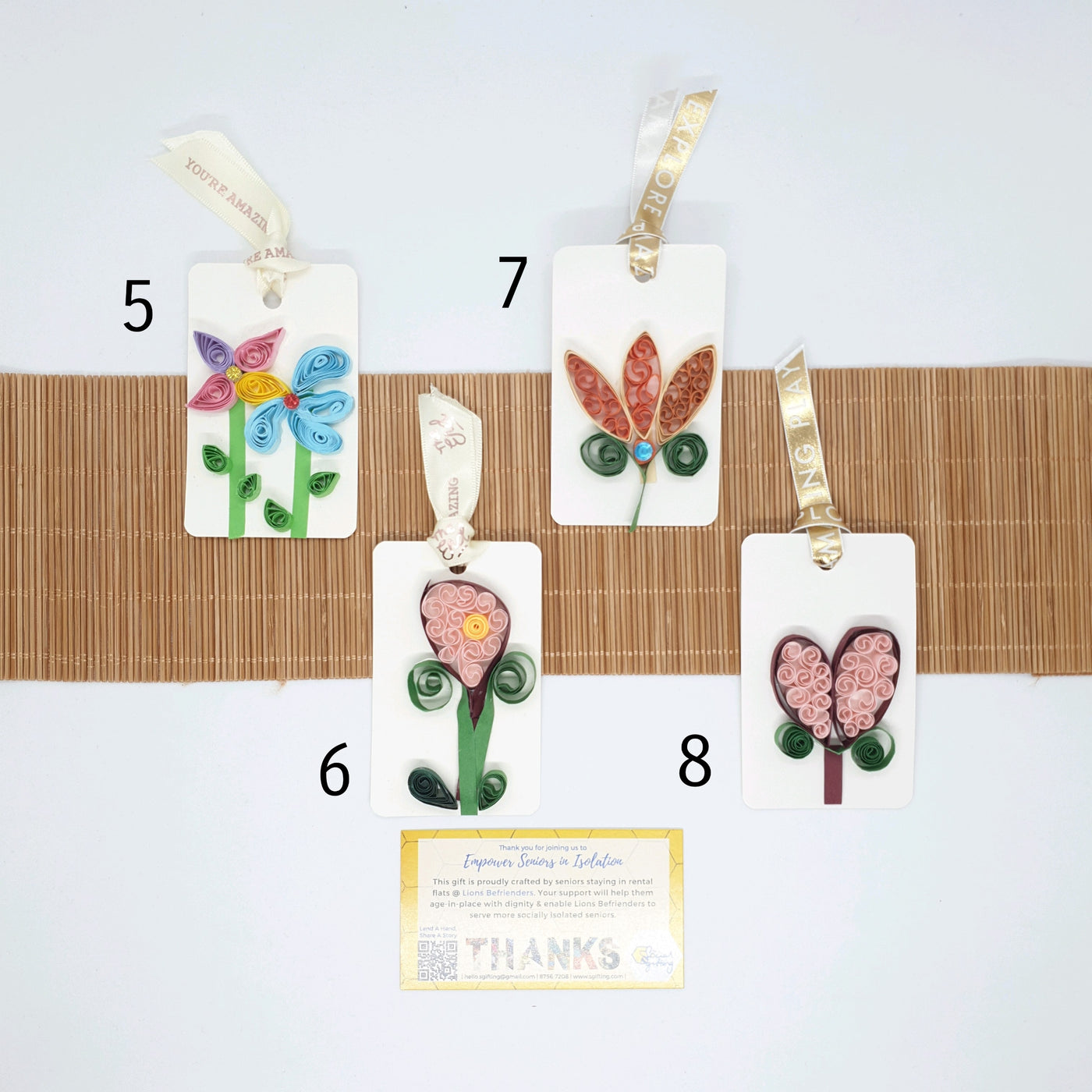 Paper Quilling Gift Tag