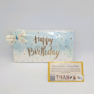 Greeting cards - Birthday with ribbon