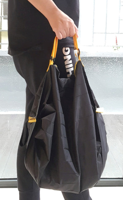 Nylon Eco Duffle Bag with Motivational Charm