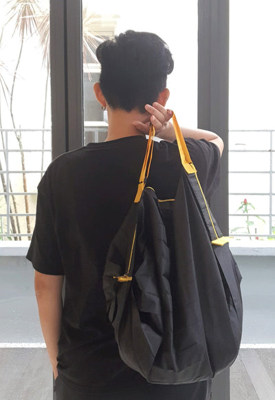 Nylon Eco Duffle Bag with Motivational Charm