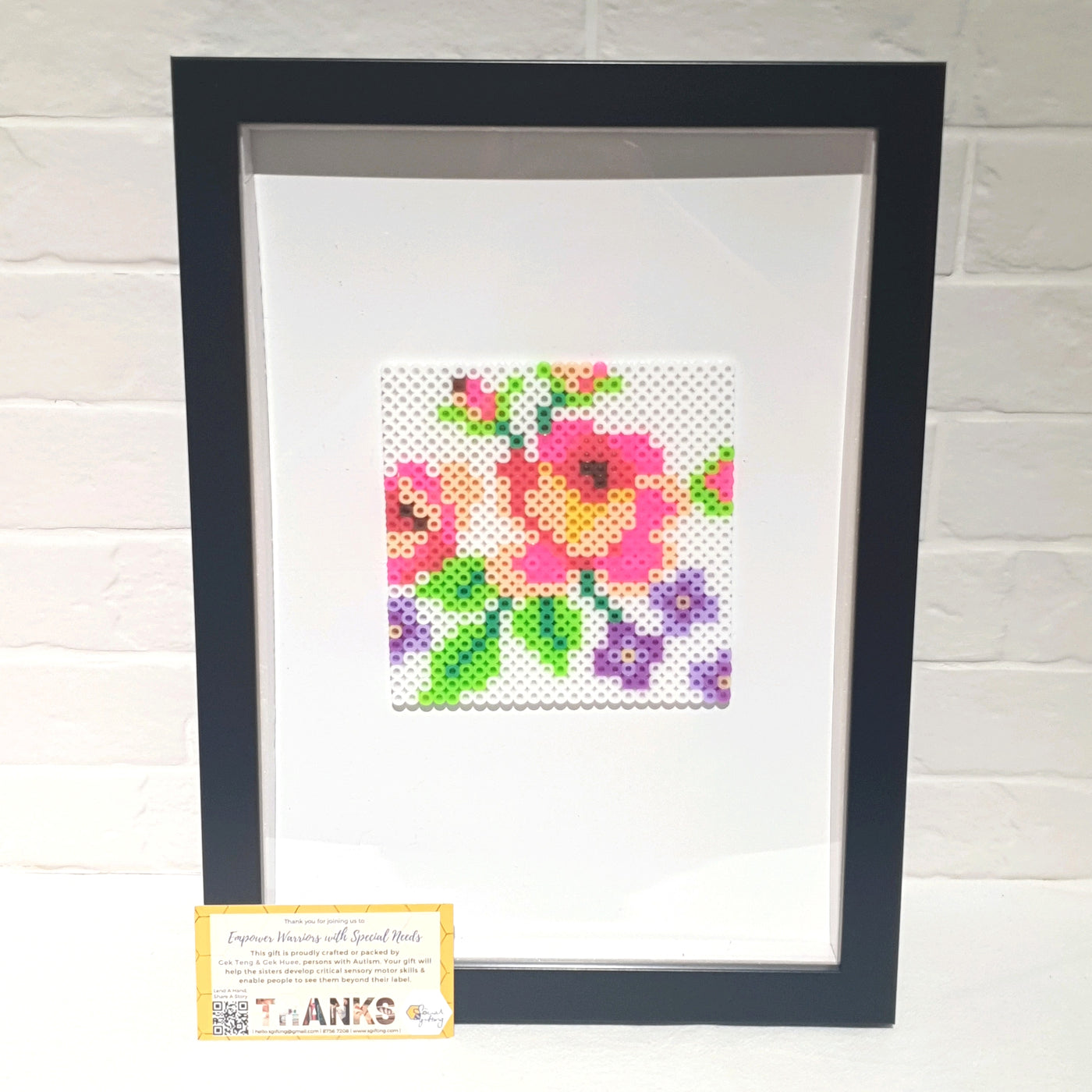 Assorted Hama Beads with Plastic Frame (24 x 33cm)