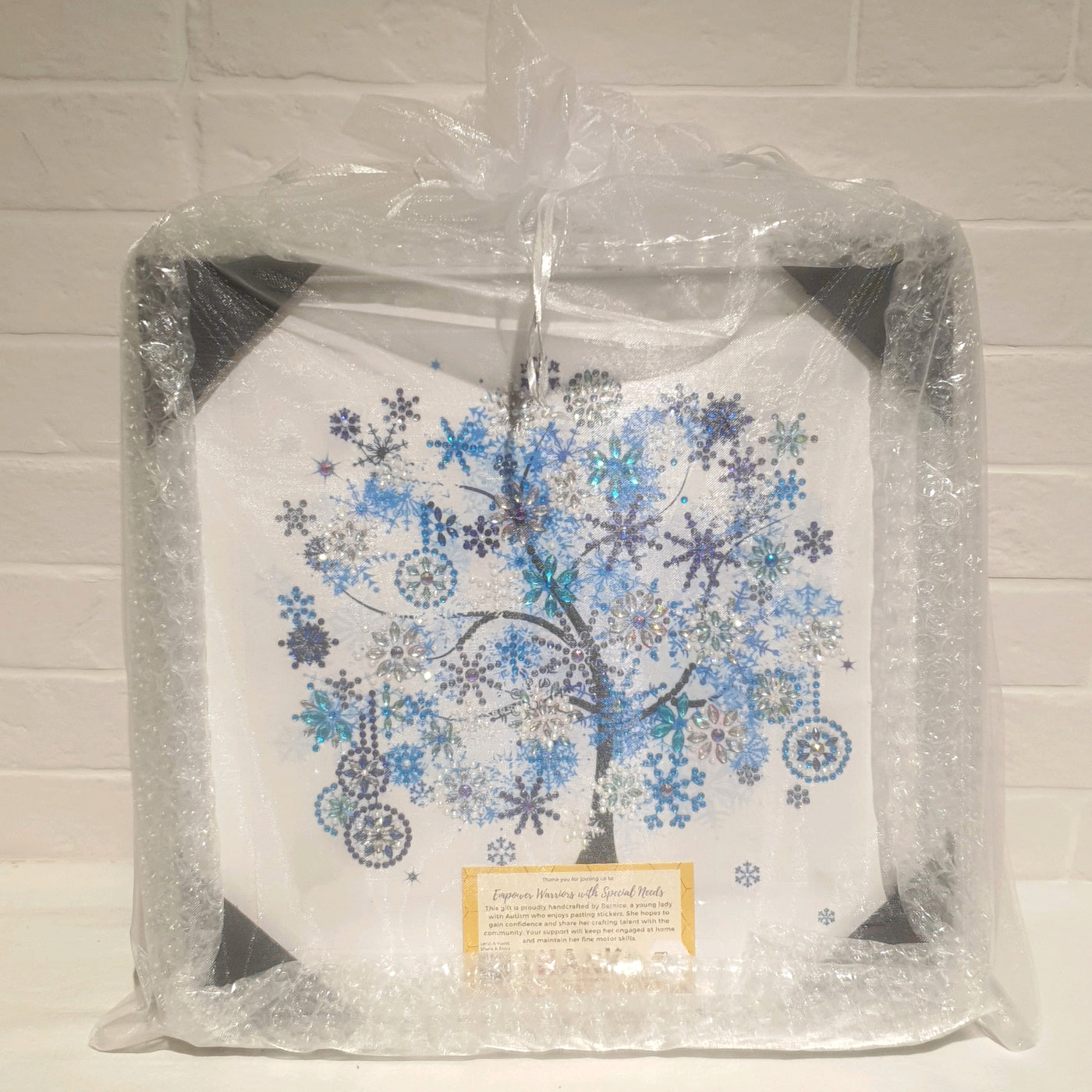 Diamond Art Winter with Silver Frame (30 x 30)