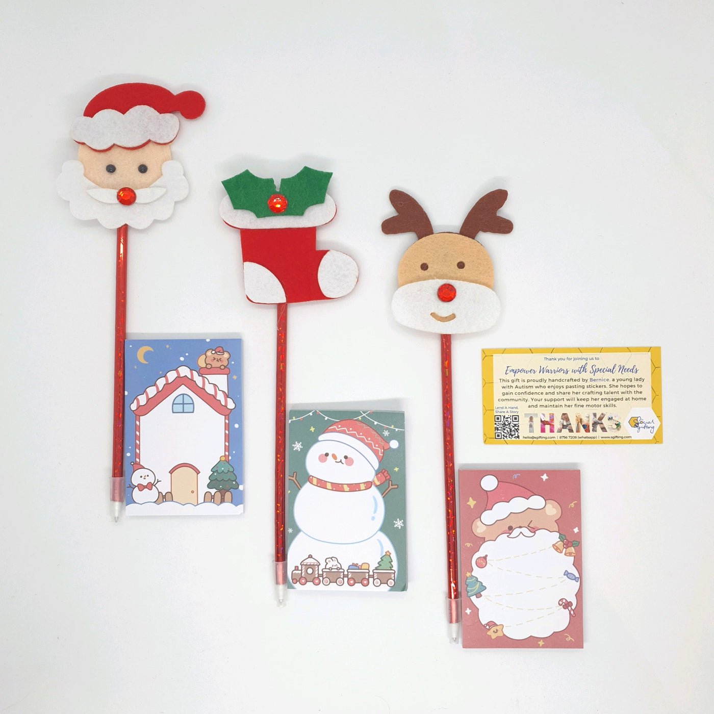 Christmas Post-it with Pen Set
