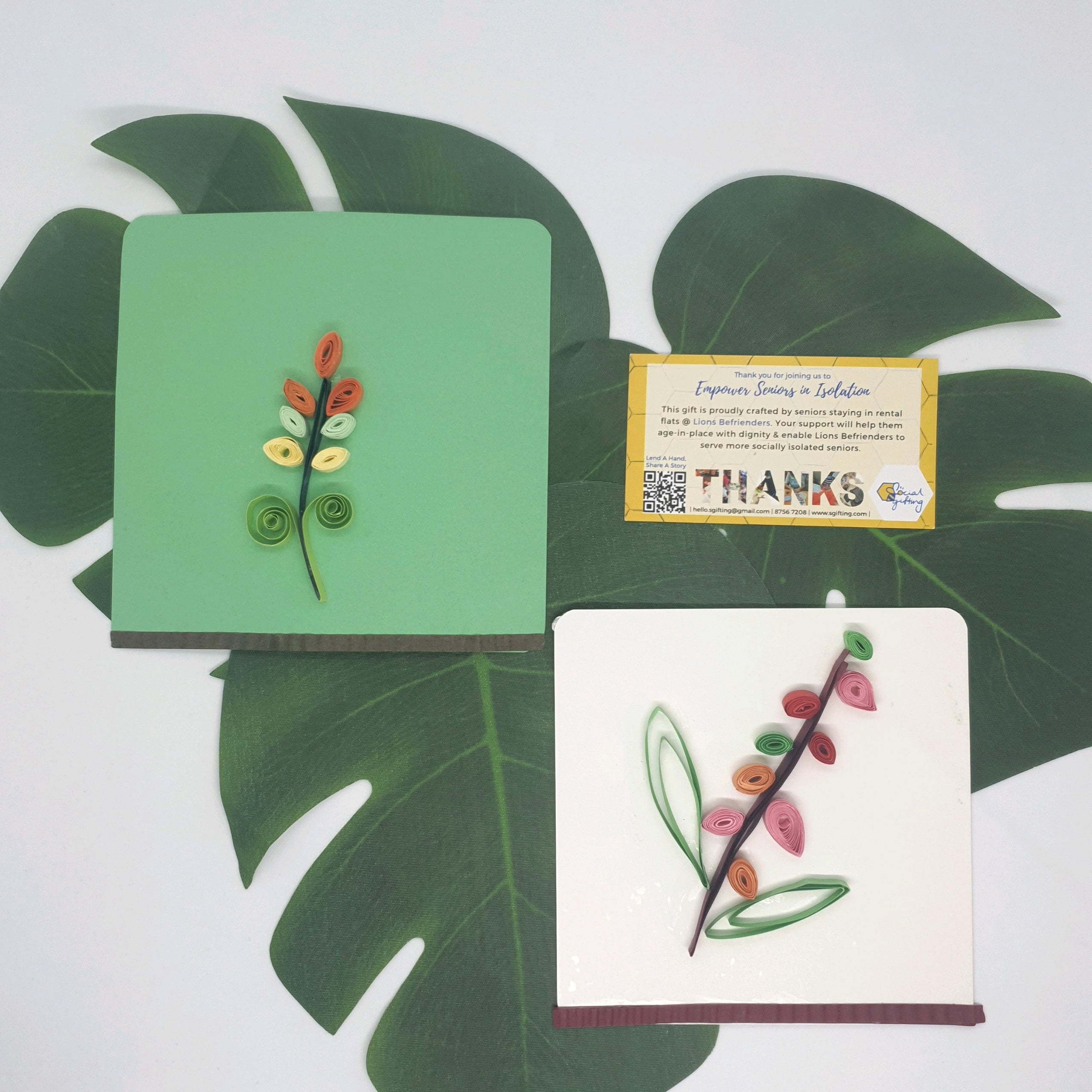 Message card with paper quilling (Square) – Social Gifting / SGifting ...