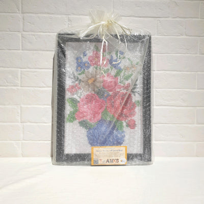 Flower Bouquet Diamond Art with Frame