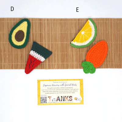 Fruits Crochet Hairclips