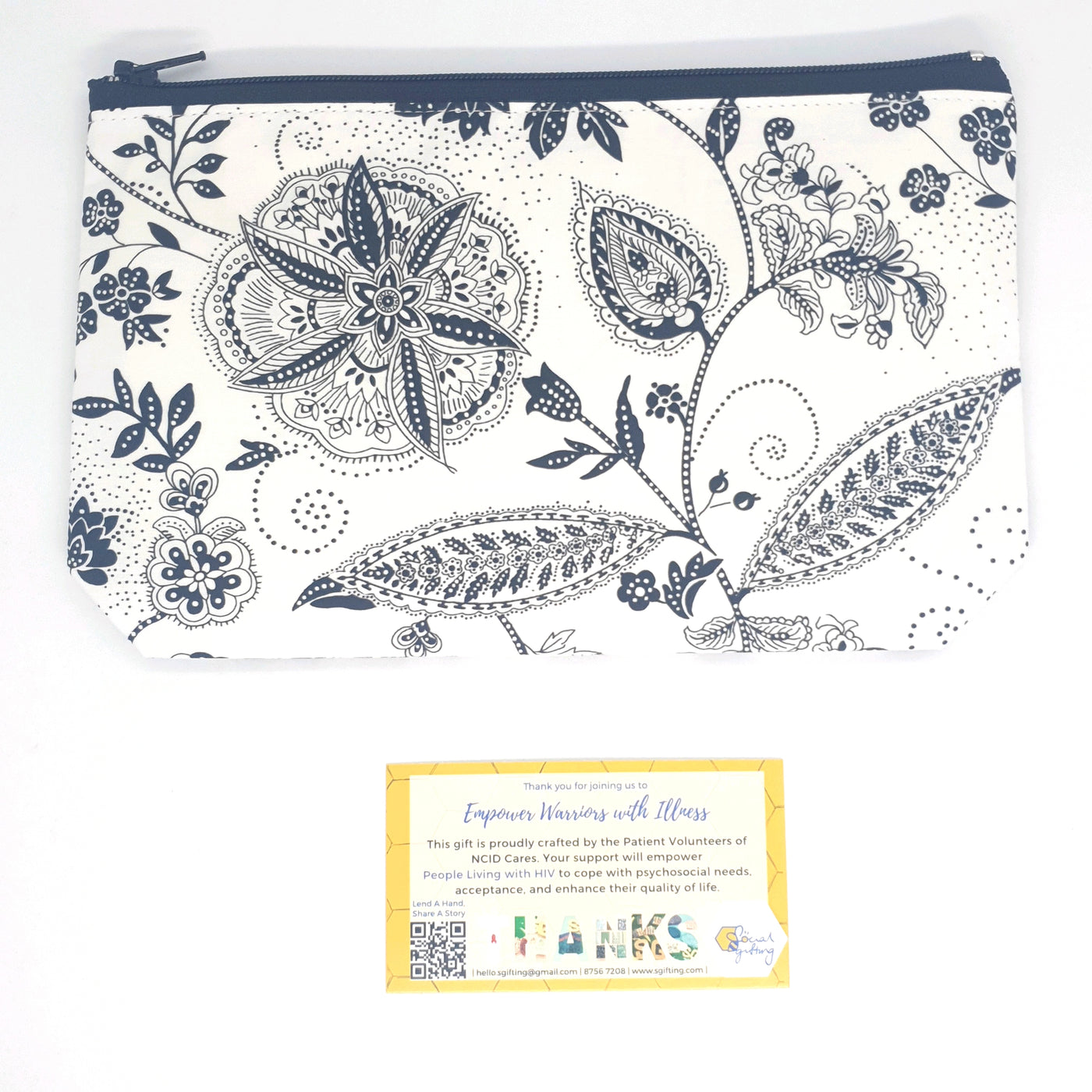 Non-Quilted Italian Fabric Pouch