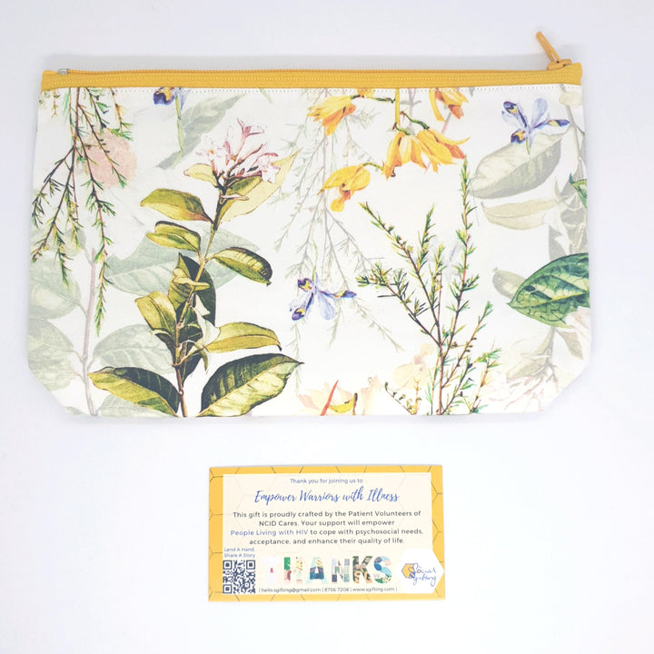 Non-Quilted Italian Fabric Pouch