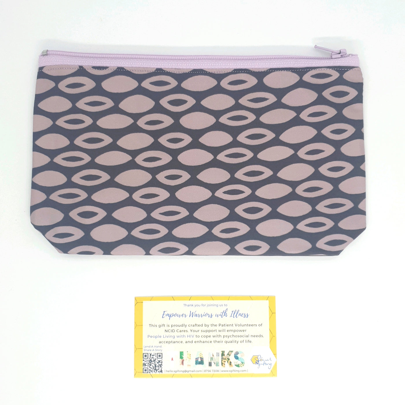 Non-Quilted Italian Fabric Pouch