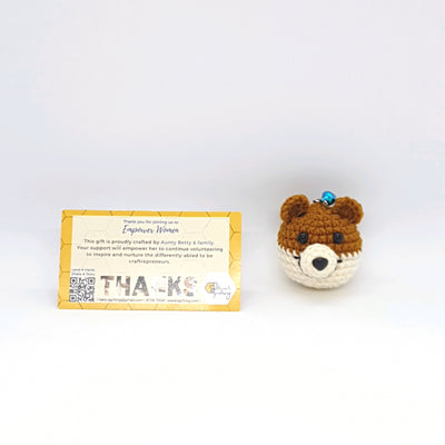 Crocheted Mini Dog Keychain