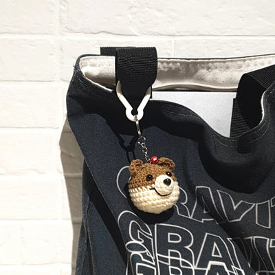 Crocheted Mini Dog Keychain