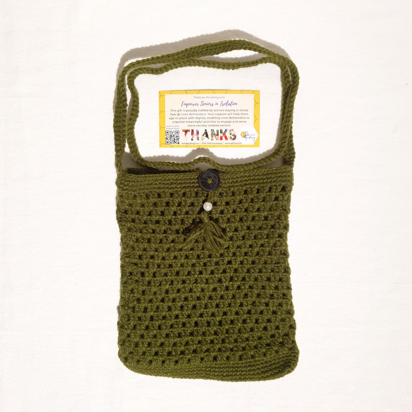 Hand Crocheted Sling Bag