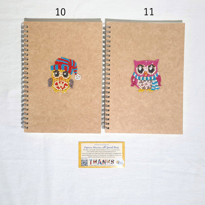 Diamond Art Stickers on Notebook with Pen Set