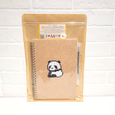 Diamond Art Stickers on Notebook with Pen Set