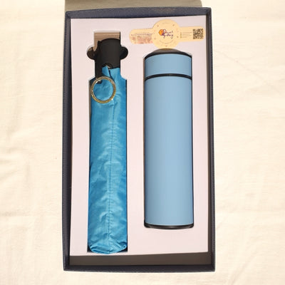 Gift Set - Automatic Umbrella & Thermal Flask