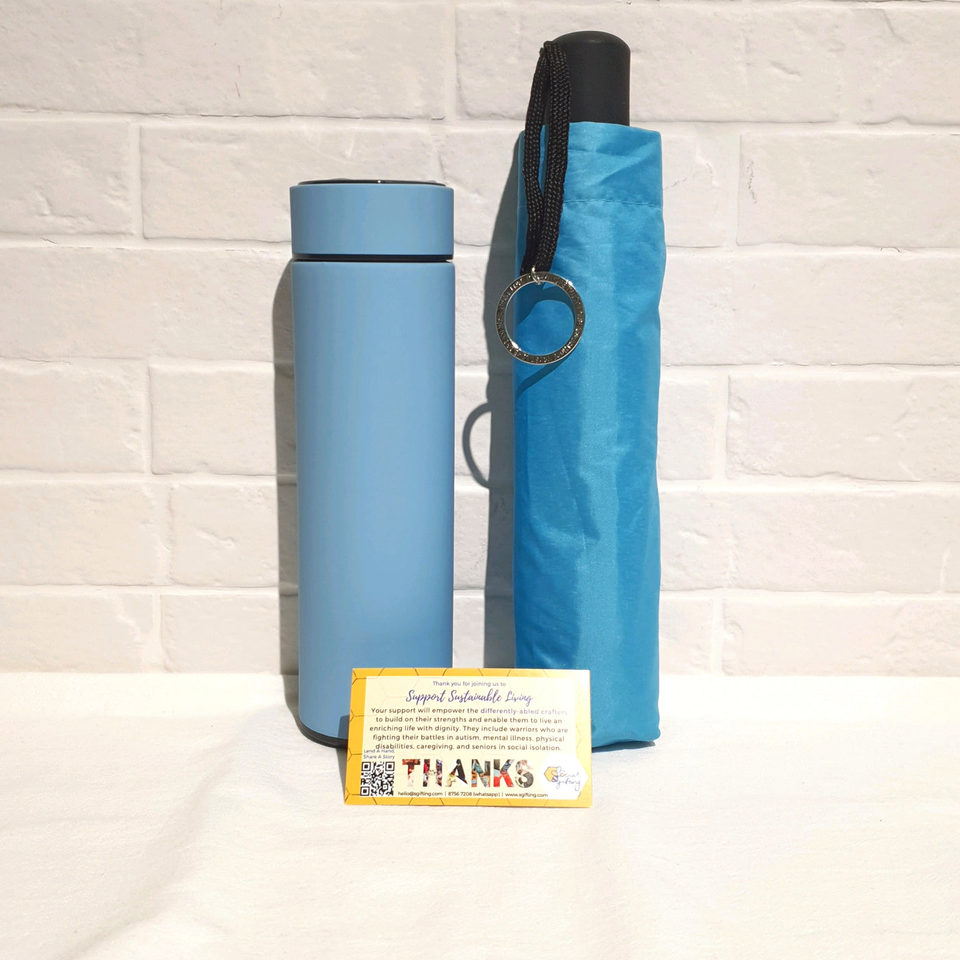 Gift Set - Automatic Umbrella & Thermal Flask