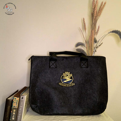 Felt Laptop Bag with Iron-on Patch