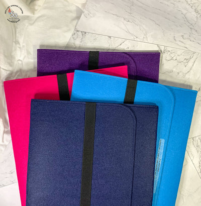 18" Felt Laptop Sleeve with Iron-on Patch