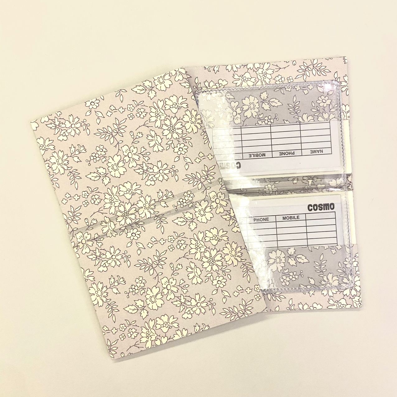 Patterned Cardholder with Clear Pockets