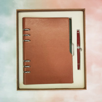 PU Leather Journal with Pen