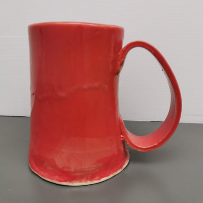 Red Pottery Mug