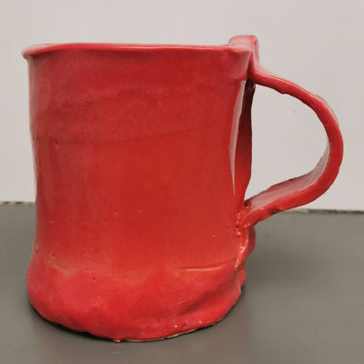 Red Pottery Mug