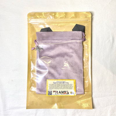 Velvet Lunch Bag with Unicorn Charm