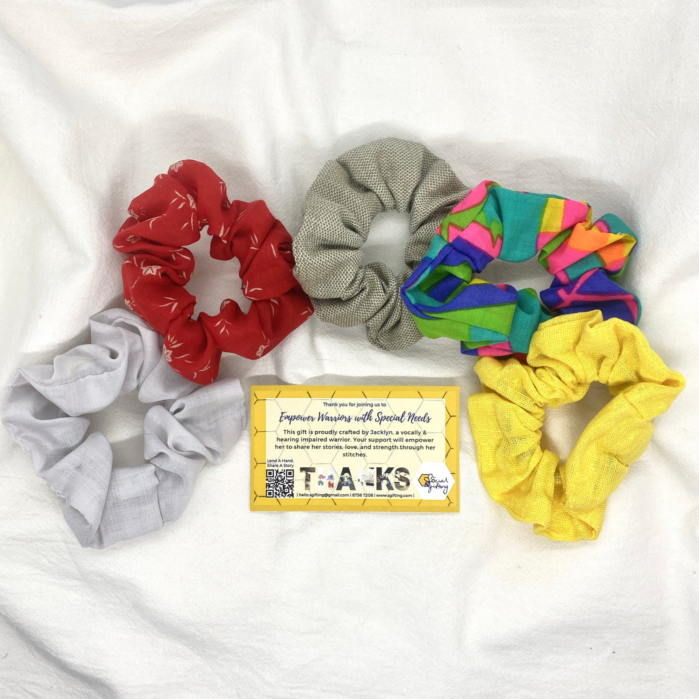 Upcycled Fabric Scrunchie