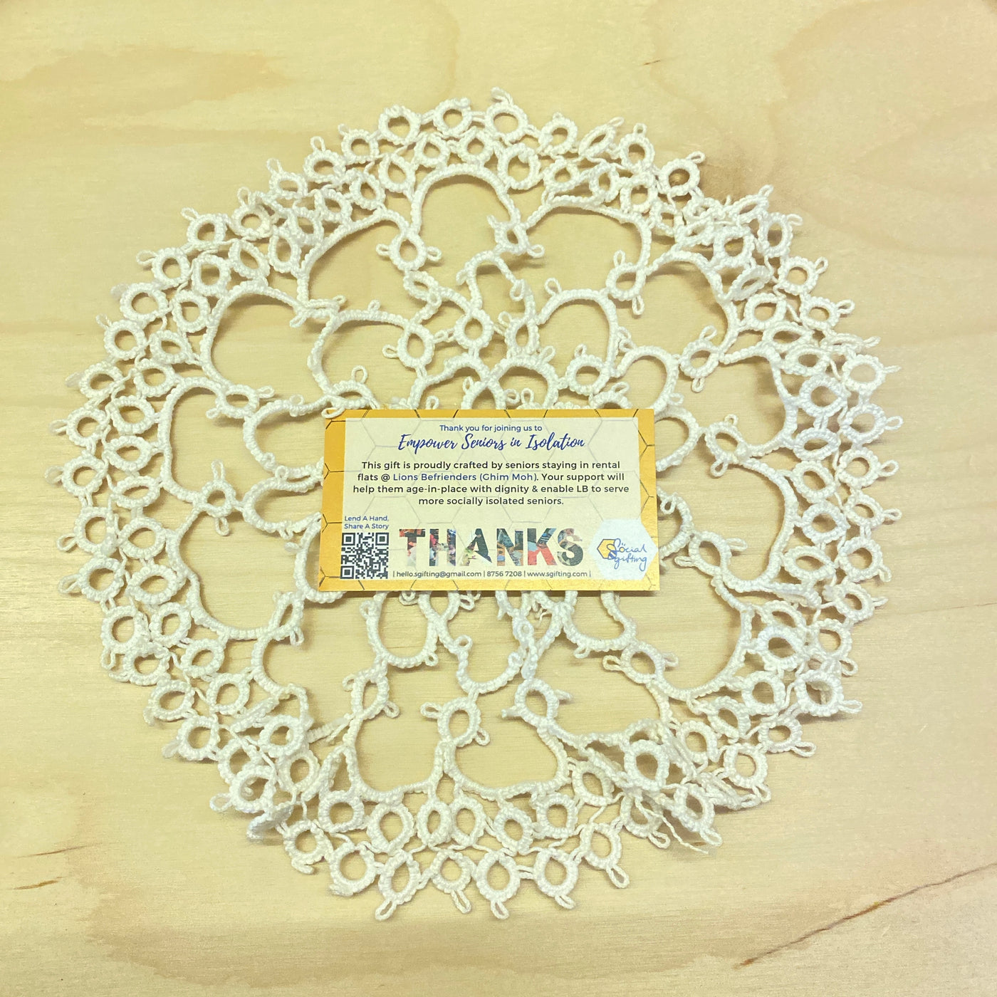 Tatting Lace Table Placemat