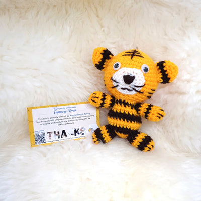 Hand Crocheted Tiger Keyring